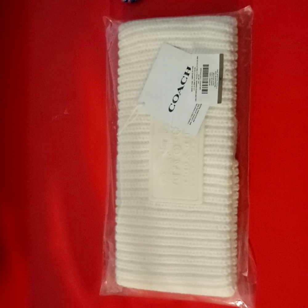 Coach Ivory Winter Headband